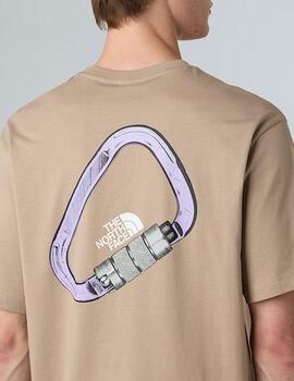 Camiseta Explore Carabiner Beige Unisex