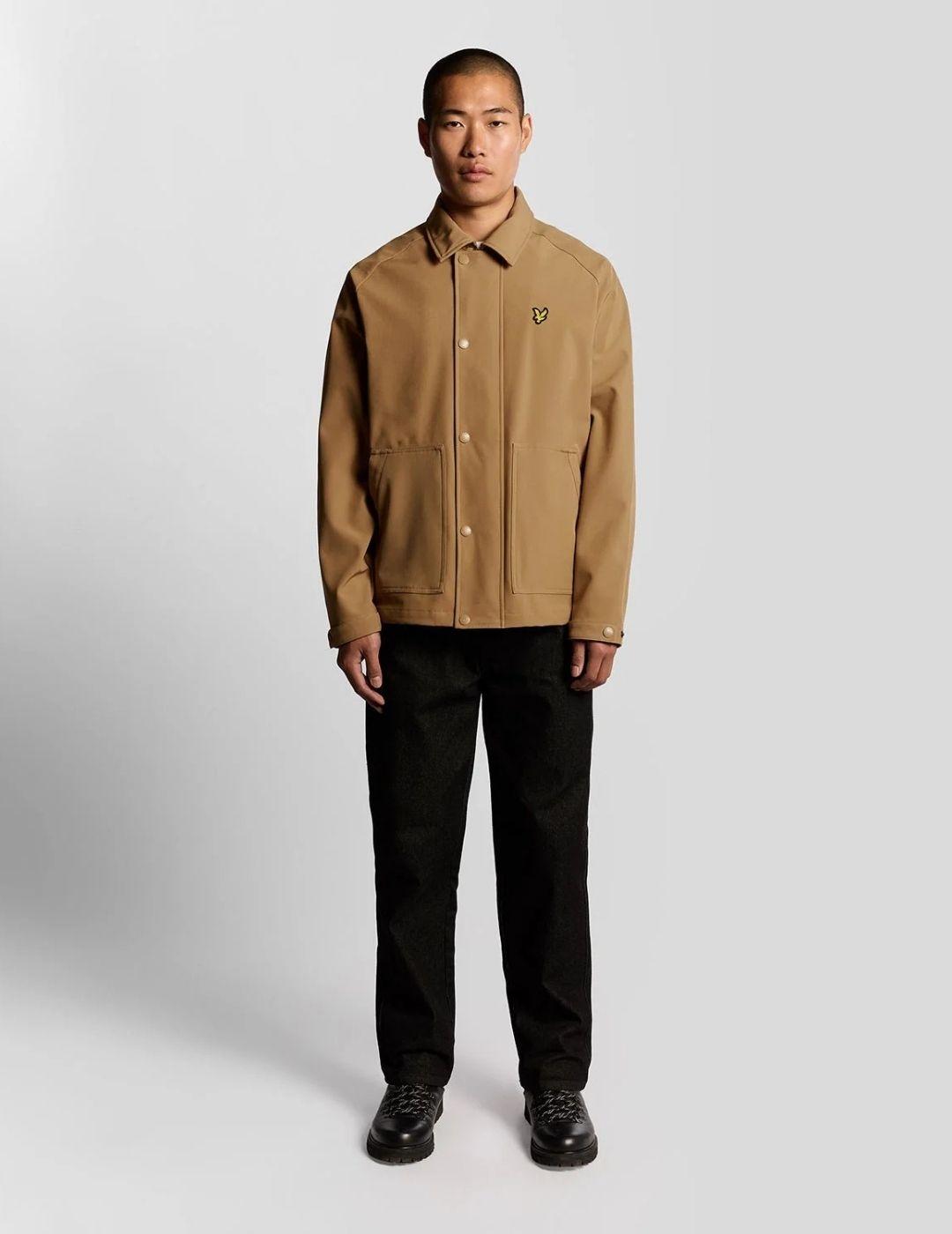 Cazadora Softshell Work Camel Hombre