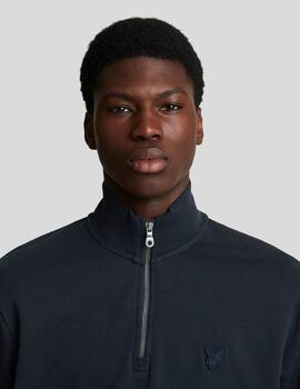 Sudadera Loopback Quarter Zip Marino Hombre
