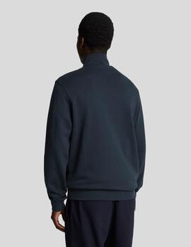 Sudadera Loopback Quarter Zip Marino Hombre