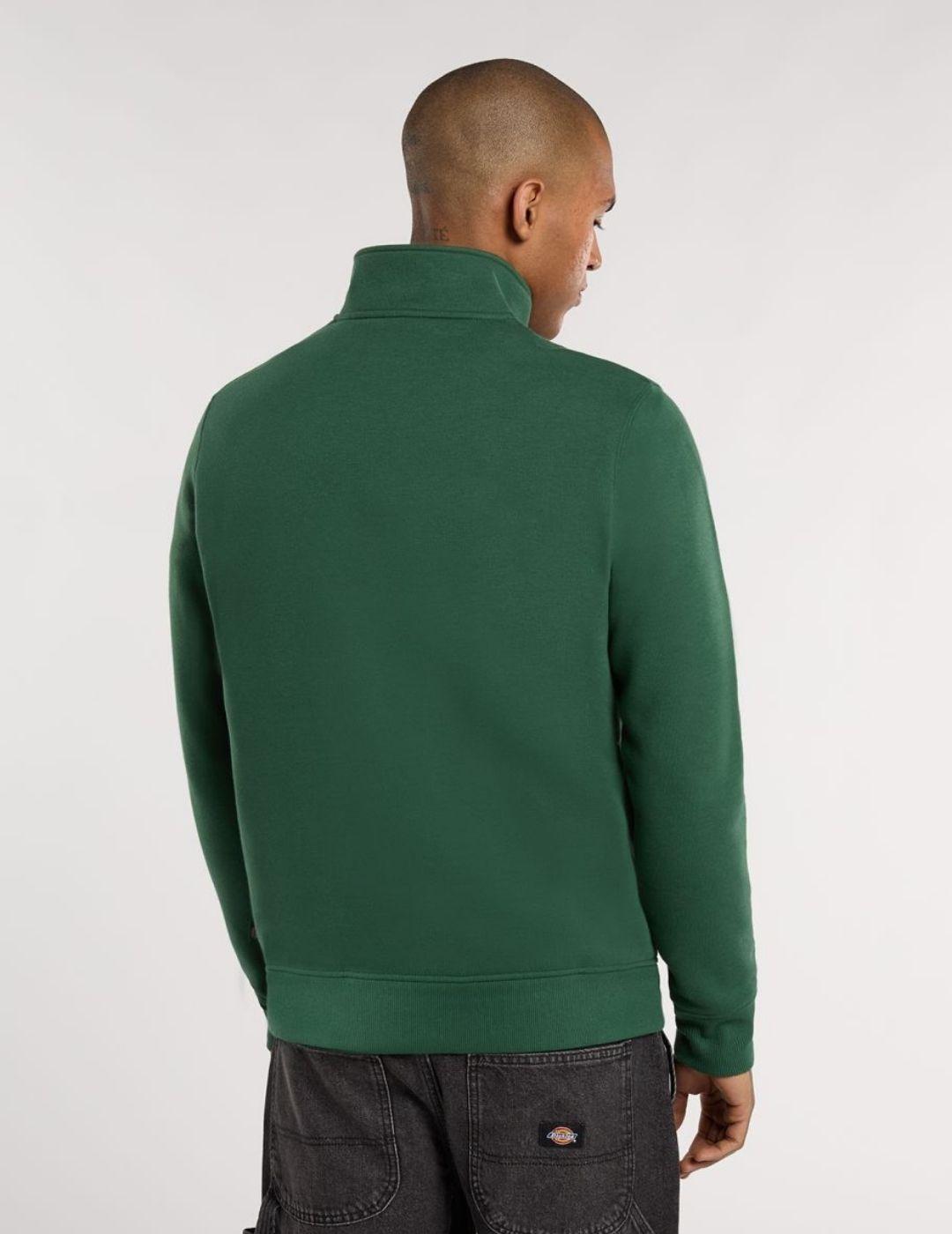 Sudadera Dickies Oakport Quarter Zip Verde Hombre