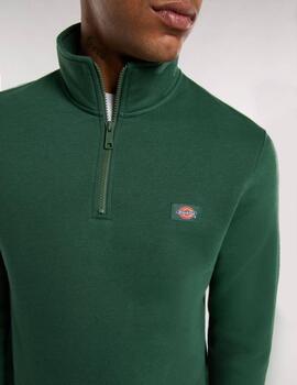 Sudadera Dickies Oakport Quarter Zip Verde Hombre