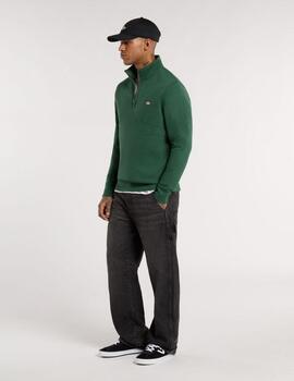Sudadera Dickies Oakport Quarter Zip Verde Hombre