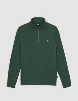 Sudadera Dickies Oakport Quarter Zip Verde Hombre