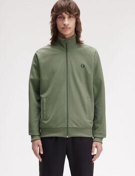 Sudadera Taped Track Fred Perry  Verde Hombre