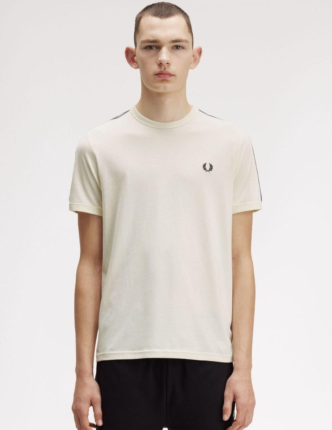 Camiseta Fred Perry Contranst Tape Ringer Hombre