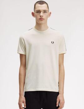 Camiseta Fred Perry Contranst Tape Ringer Hombre