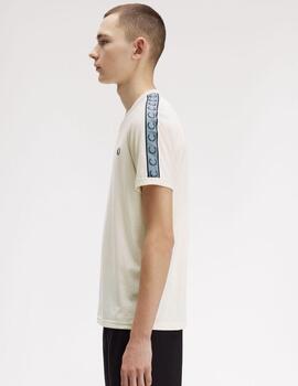 Camiseta Fred Perry Contranst Tape Ringer Hombre