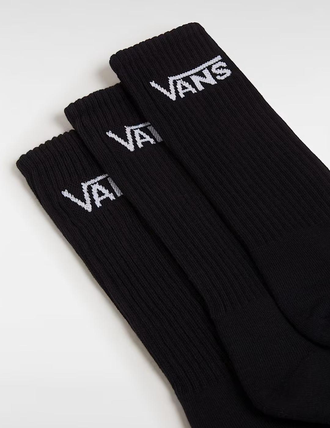 Calcetines Altos Classic Vans Negro Unisex