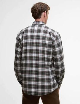 Camisa Barbour Telfield Regular Verde Hombre