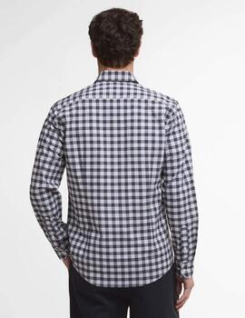 Camisa Barobour Lomond Tailored Tartan Azul Hombre