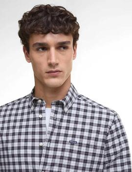 Camisa Barobour Lomond Tailored Tartan Azul Hombre