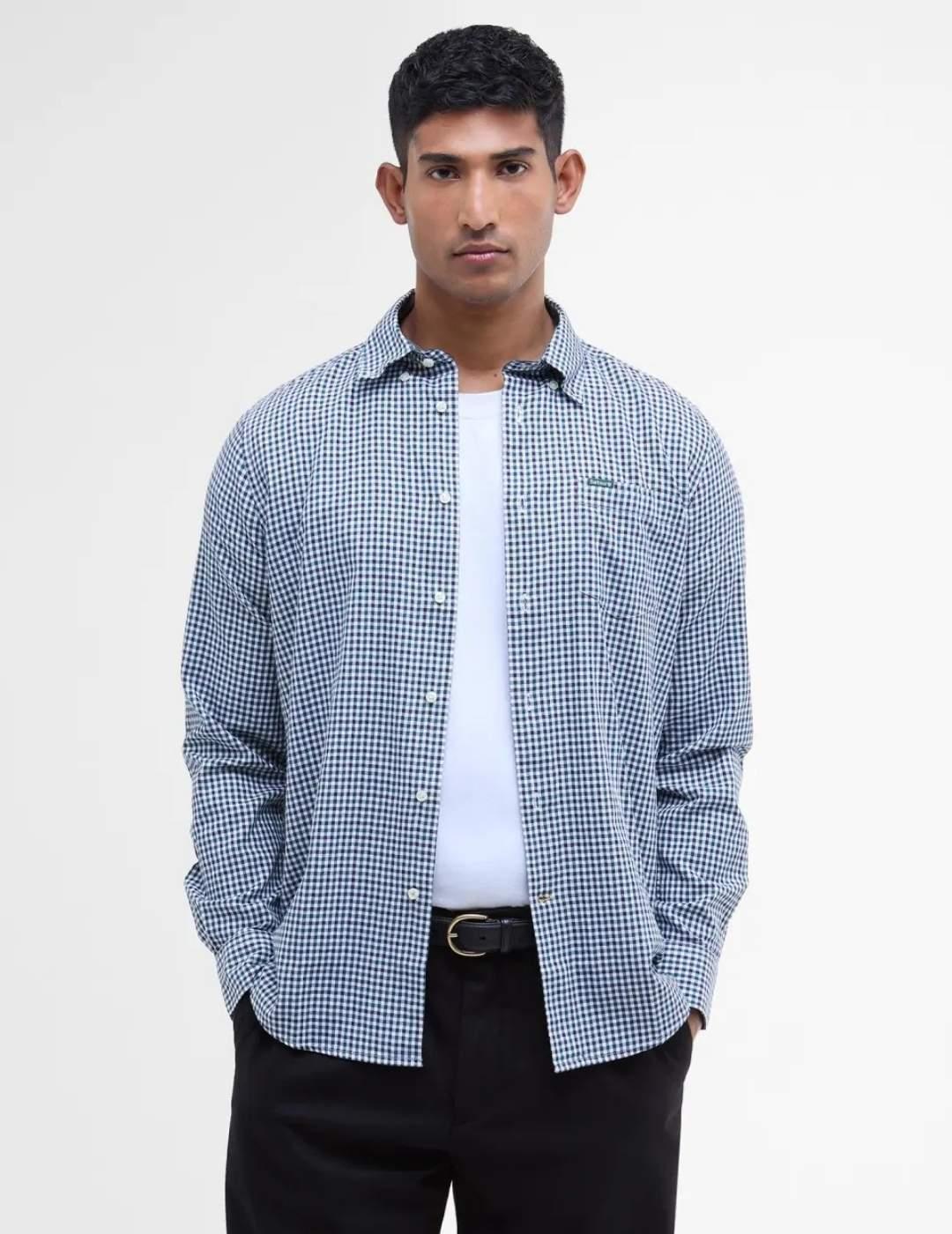 Camisa Barbour Fant. M/L Padshaw Verde Hombre