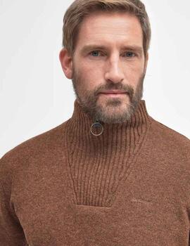 Jersey Barbour Essential Lambswool Beige Hombre