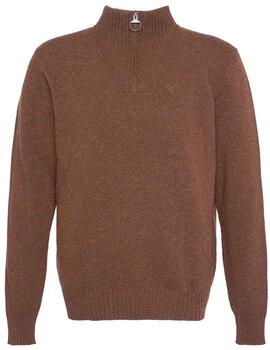 Jersey Barbour Essential Lambswool Beige Hombre