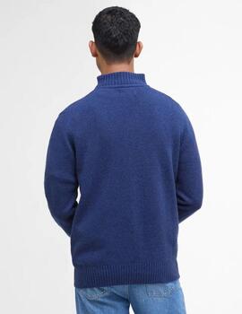 Jersey Barbour Essential Lambswool Azul  Hombre