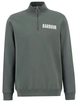 Sudadera Barbour Cotes Half Zip Verde Hombre