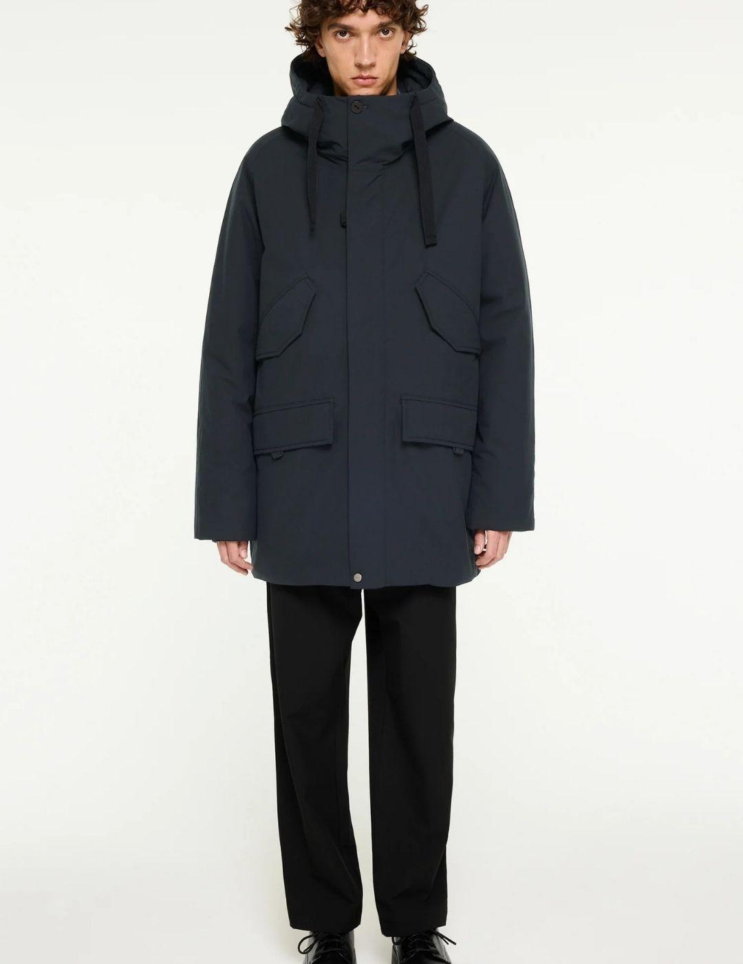 Parka Elvine Ronan Azul Hombre