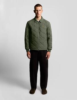 Cazadora Lyle&Scott Ripstop Verde Hombre
