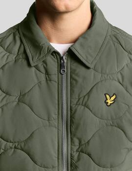 Cazadora Lyle&Scott Ripstop Verde Hombre