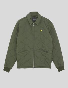 Cazadora Lyle&Scott Ripstop Verde Hombre
