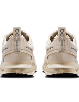 Zapatilla On Cloud 6 Waterproof Beige Mujer