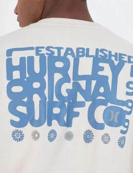 Sudadera Hurley Graphic Slub Beige Hombre