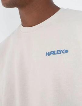 Sudadera Hurley Graphic Slub Beige Hombre