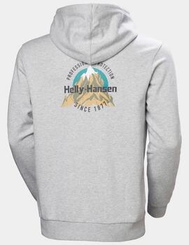 Sudadera HH Core Graphic Gris Hombre