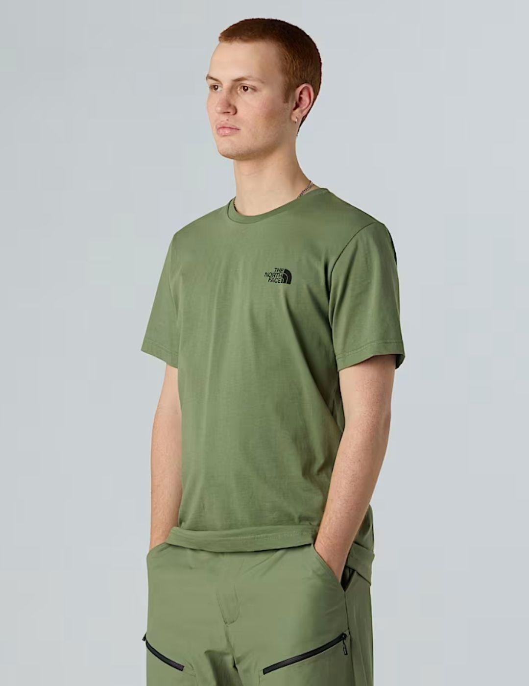 Camiseta The North Face Half Dome Photo Verde Hombre