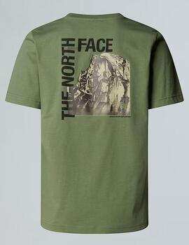 Camiseta The North Face Half Dome Photo Verde Hombre