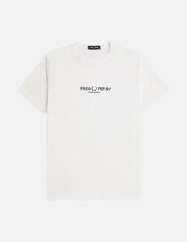 Camiseta Fred Perry sportswear  Blanca Hombre
