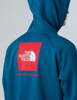 Sudadera The North Face Ranglan Box Azul Unisex