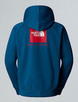 Sudadera The North Face Ranglan Box Azul Unisex
