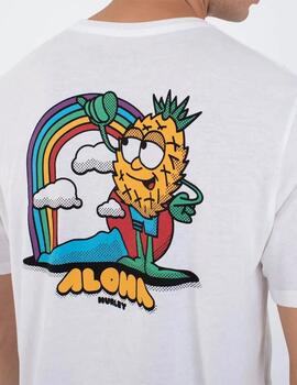 Camiseta Hurley Alobhrah Blanca Hombre