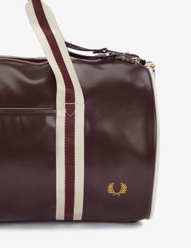 Bolso Fred Perry Classic Barrel Granate Unisex