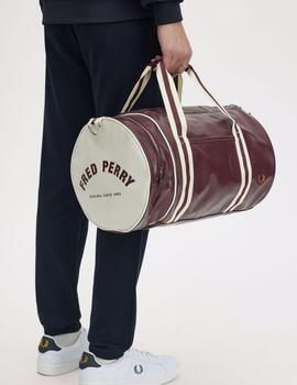 Bolso Fred Perry Classic Barrel Granate Unisex