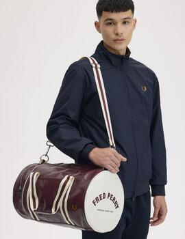 Bolso Fred Perry Classic Barrel Granate Unisex