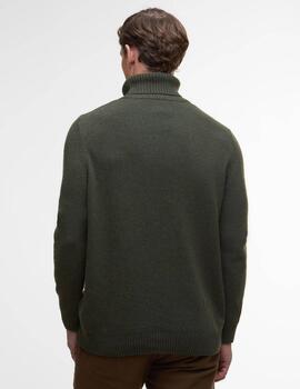 Jersey Barbour Kelp Roll Neck Verde Hombre