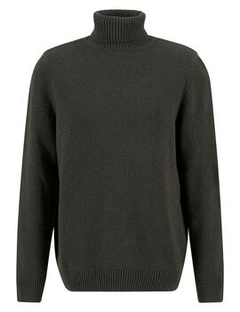 Jersey Barbour Kelp Roll Neck Verde Hombre