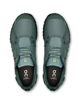 Zapatilla On Cloud 6 Waterproof Verde Hombre
