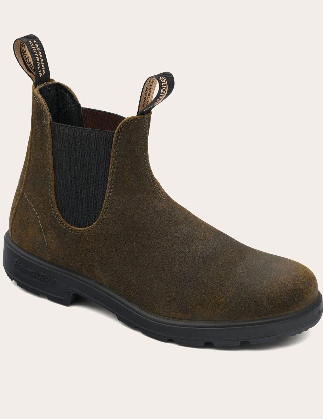 Bota Blundstone 1615 Ante encerada Verde Hombre