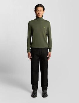 Jersey Lyle&Scott Merino Turtleneck Verde Hombre