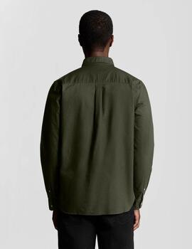 Camisa Lyle & Scott Flannel Verde Hombre