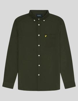 Camisa Lyle & Scott Flannel Verde Hombre