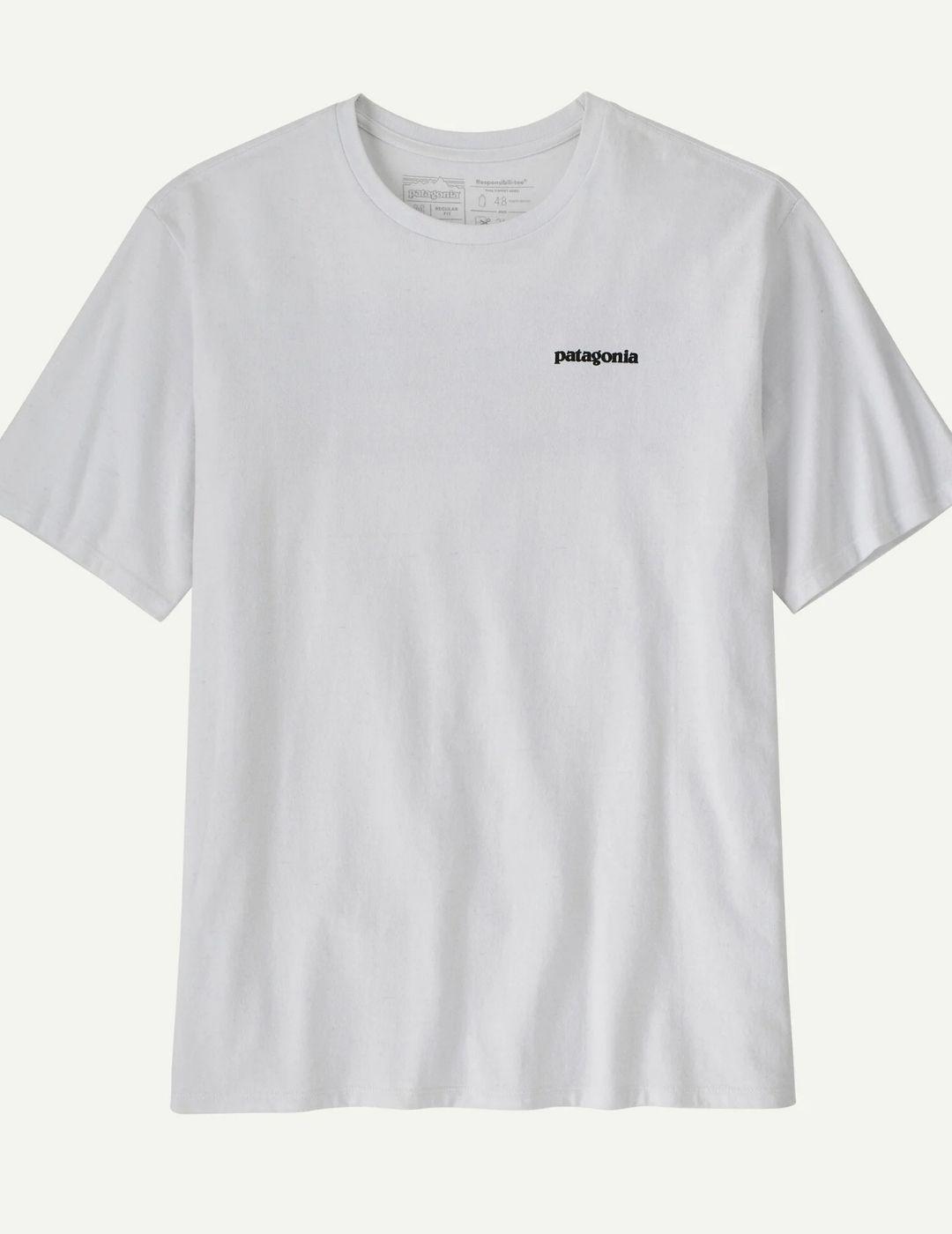 Camiseta Patagonia M´s P-6 Logo Blanca Unisex