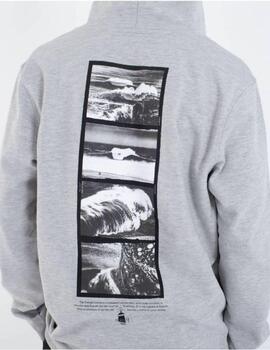 Sudadera Nazaré Zip Gris Hombre