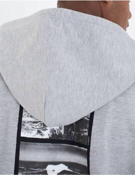 Sudadera Nazaré Zip Gris Hombre