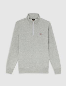 Sudadera Dickies Oakport Quarter Zip Gris Hombre