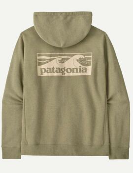 Sudadera Patagonia Boardshort Logo Uprisal Verde Hombre